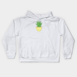 Home plant in a pot. Kids Hoodie